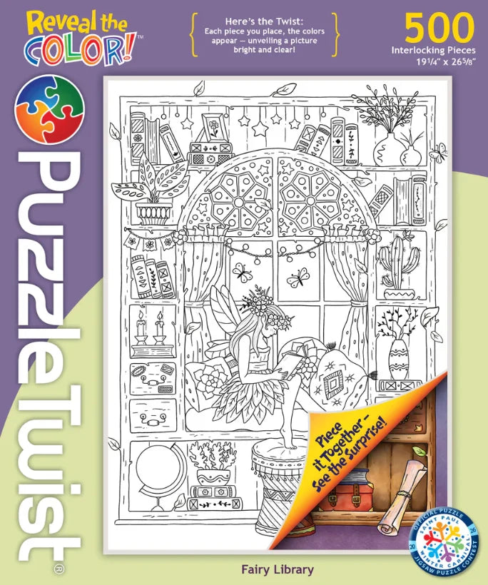 Fairy Library - 500pc Puzzle Twist