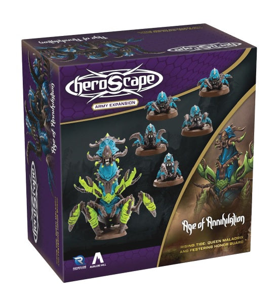 Heroscape: Rising Tide - Queen Maladrix and Festering Honor Guard Army Expansion | Elderwoods