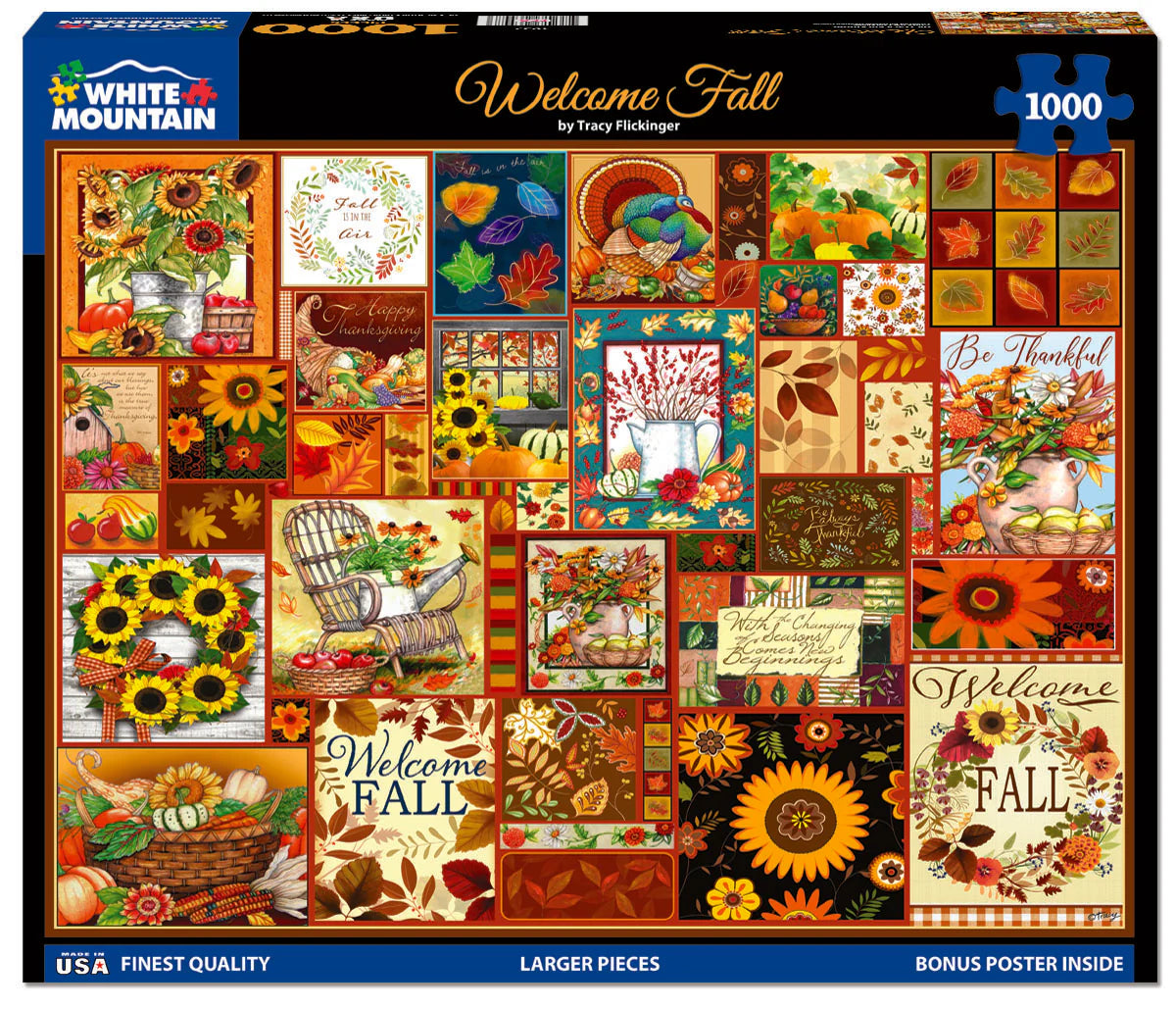 Welcome Fall - 1000 Piece Jigsaw Puzzle White Mountain