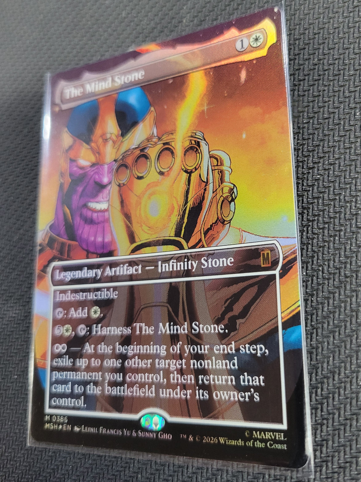 MTG The Mind Stone (Borderless) - Marvel Super Heroes #386 Near Mint