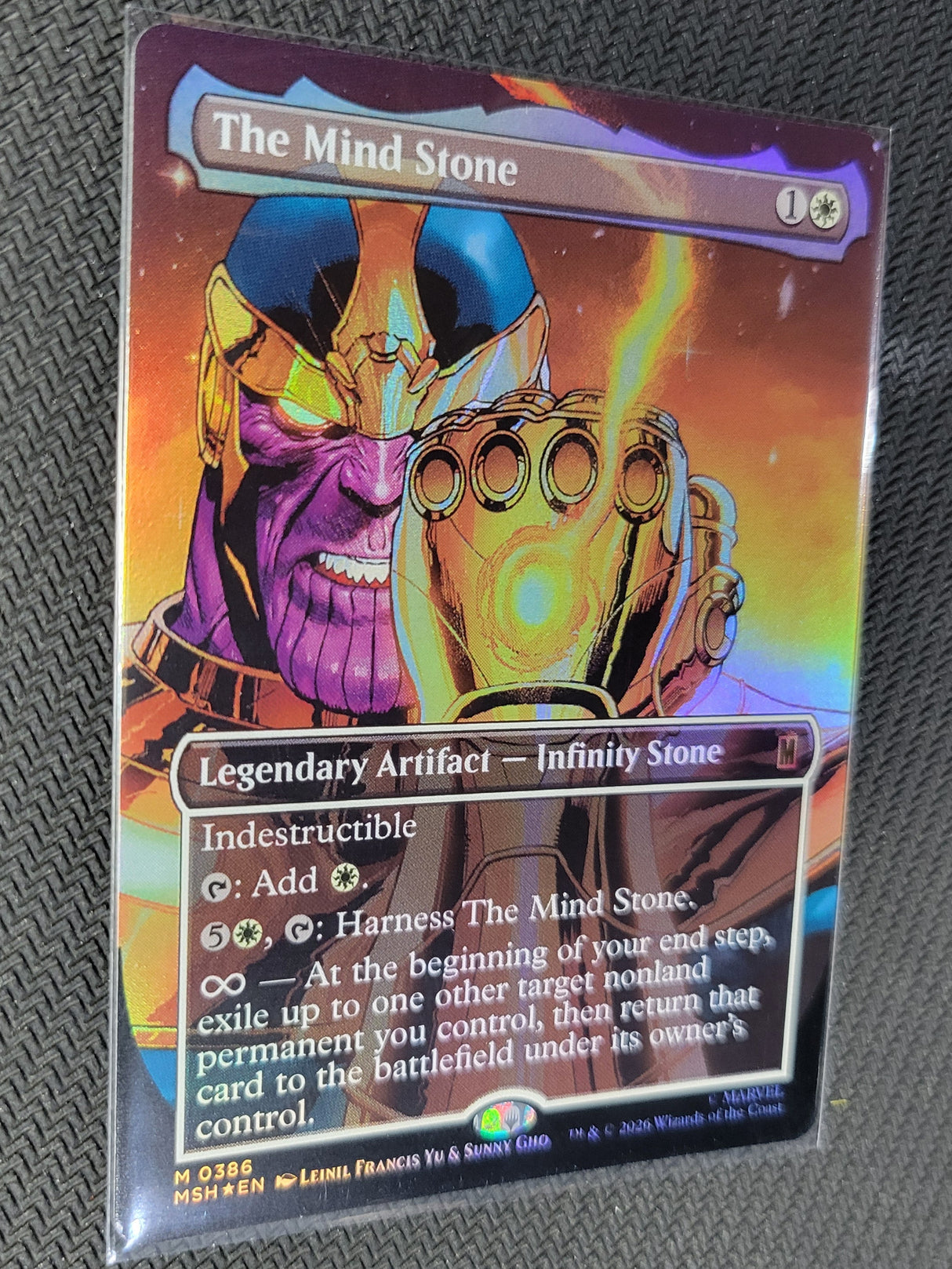 MTG The Mind Stone (Borderless) - Marvel Super Heroes #386 Near Mint