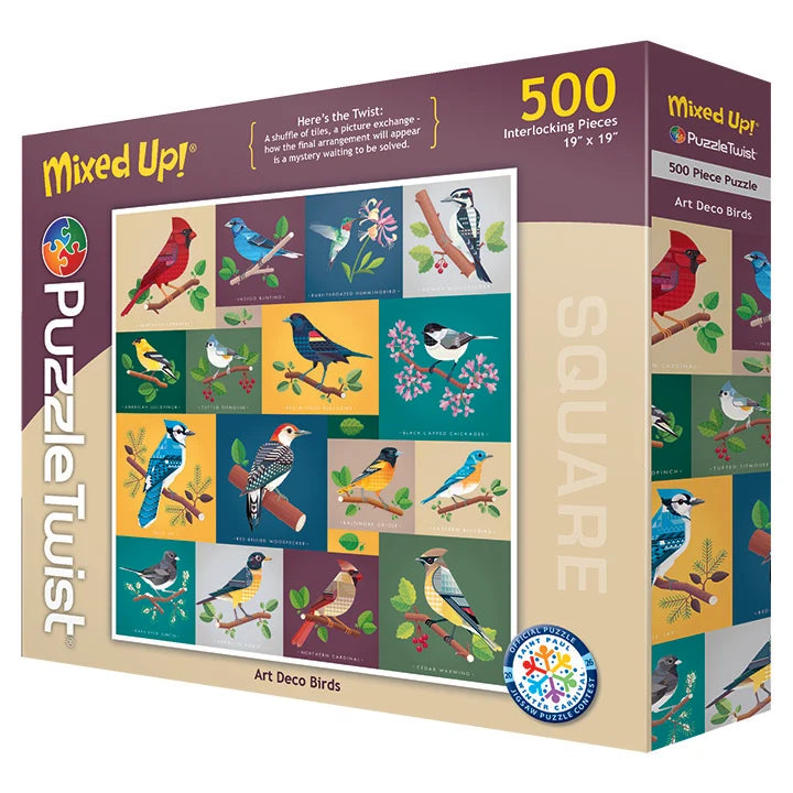 Art Deco Birds - 500pc Puzzle Twist
