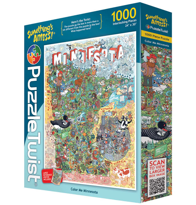 Color Me Minnesota - 1000pc Puzzle Twist