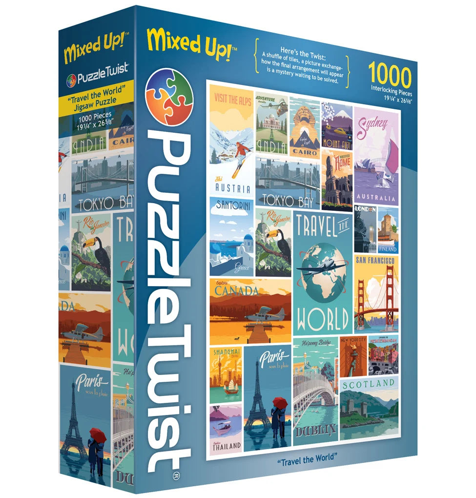 Travel the World - 1000pc Puzzle Twist