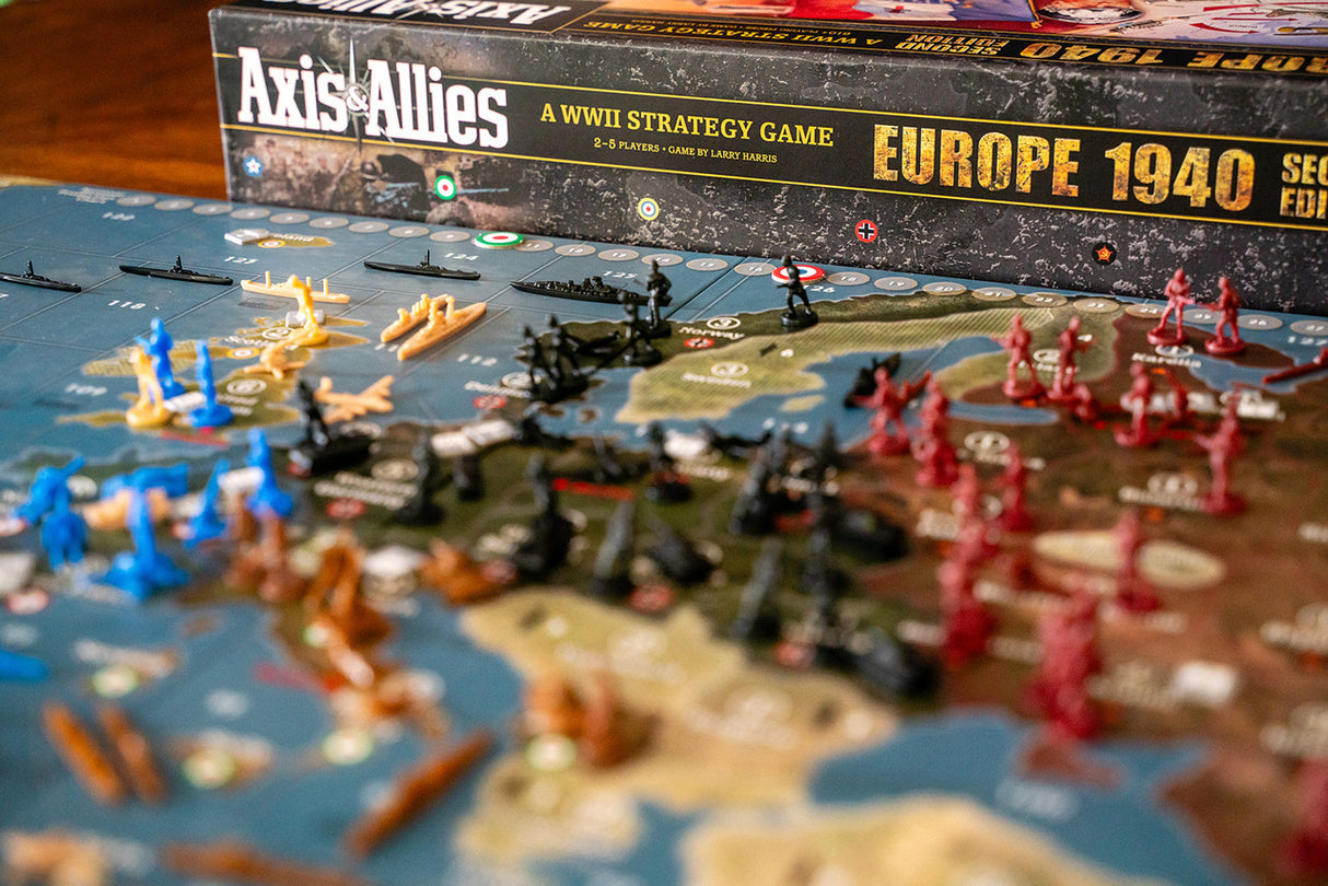 Axis & Allies: 1940 Europe game pieces and territory markers