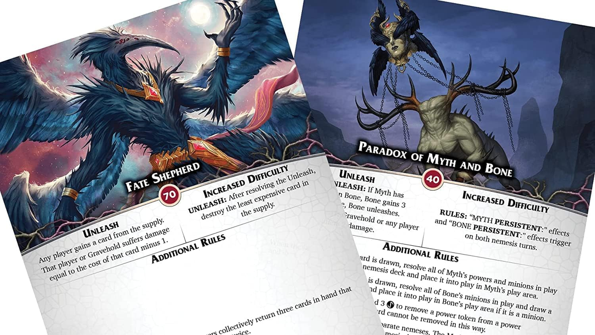 Aeon's End: Legacy of Gravehold game components and cards