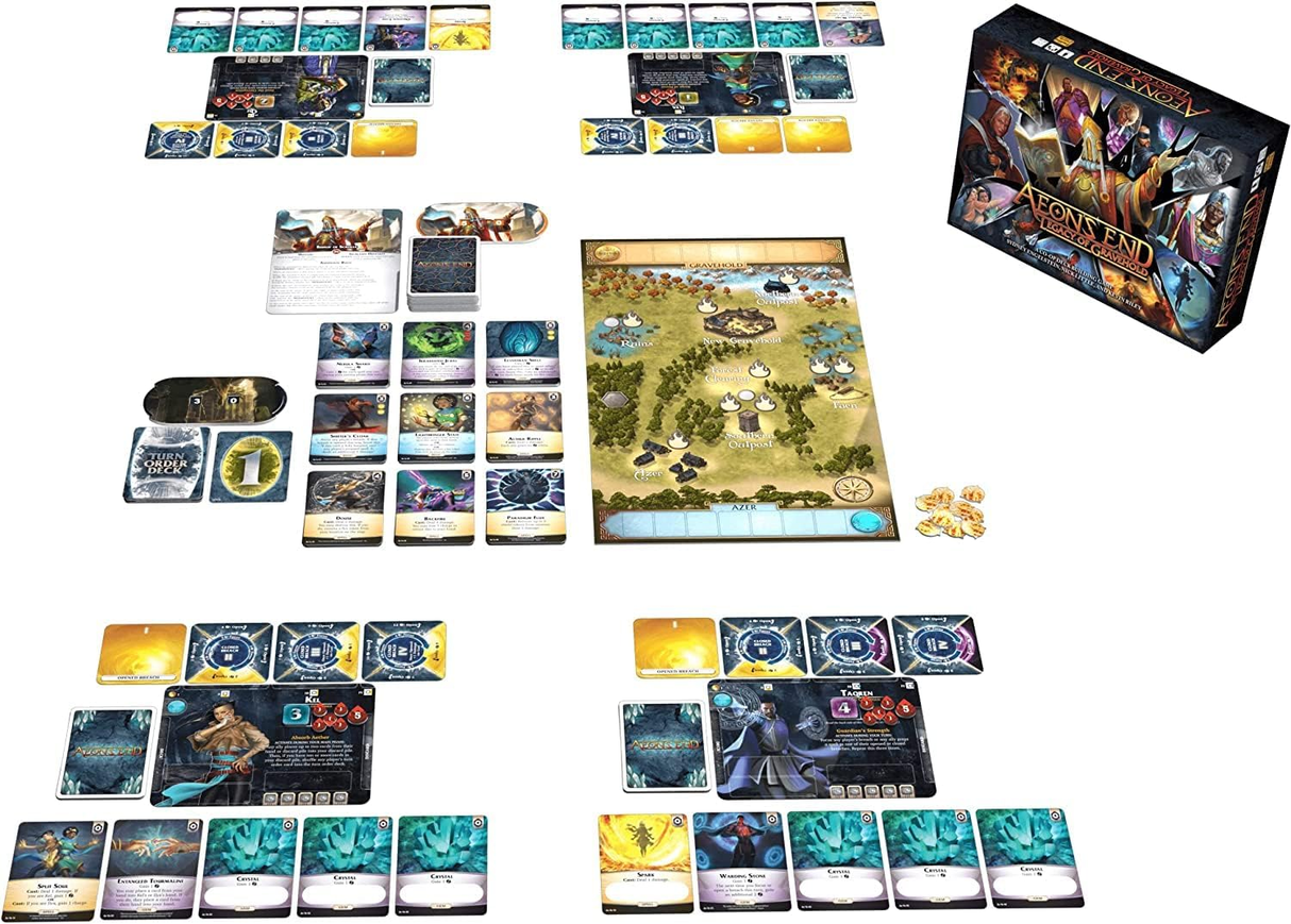 Aeon's End: Legacy of Gravehold detailed game pieces