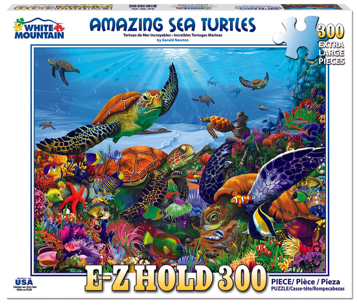 Amazing Sea Turtles - 300 Piece Jigsaw Puzzle White Mountain