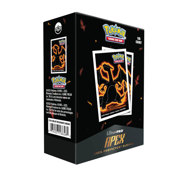 Pokemon Apex- Neon Kanto- Charizard (105ct) sleeve packaging and Charizard artwork