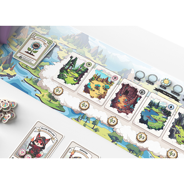 Apothebakery player boards and alchemist meeples