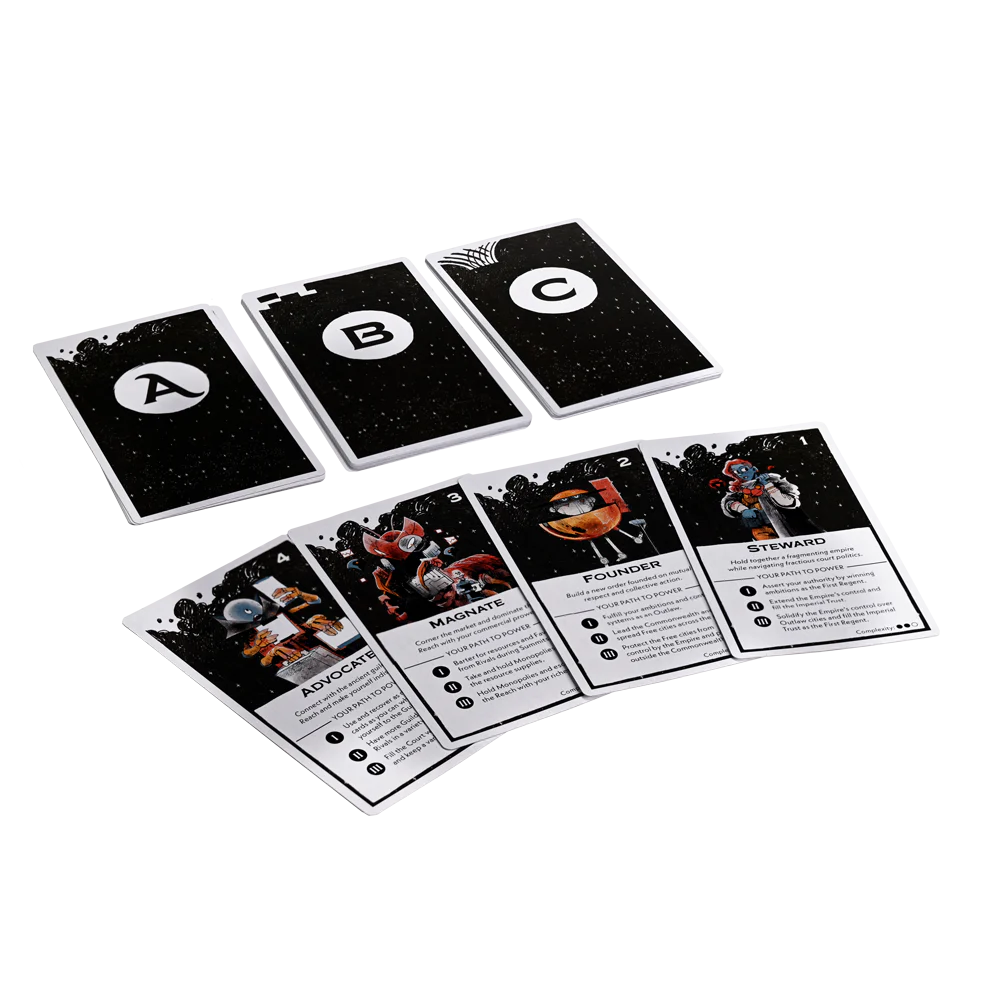 Arcs: The Blighted Reach game setup with expansion content