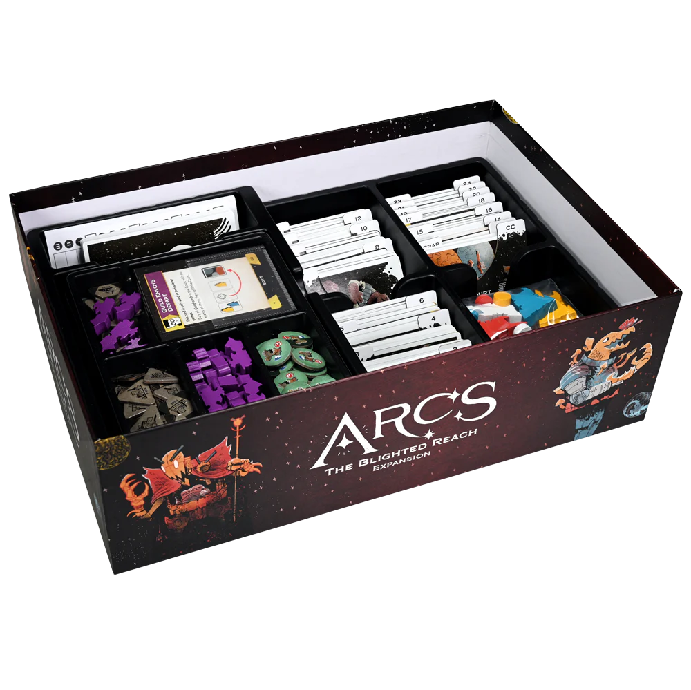 Arcs: The Blighted Reach box insert and components
