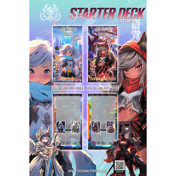 Soul Masters TCG: Starter Deck- Chibi Keshi Savageclaw, 1st Edition