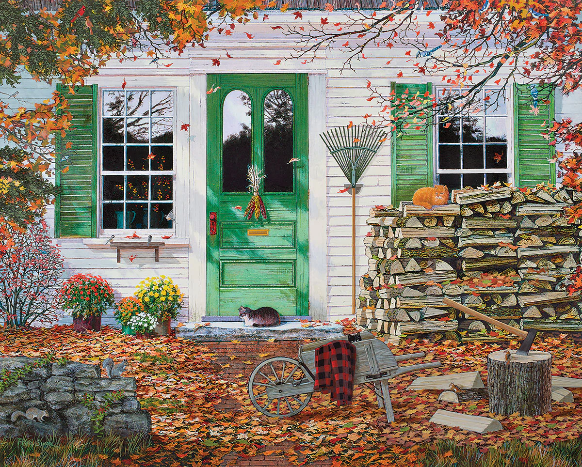 Autumn Leaves - 1000 Piece Jigsaw Puzzle White Mountain