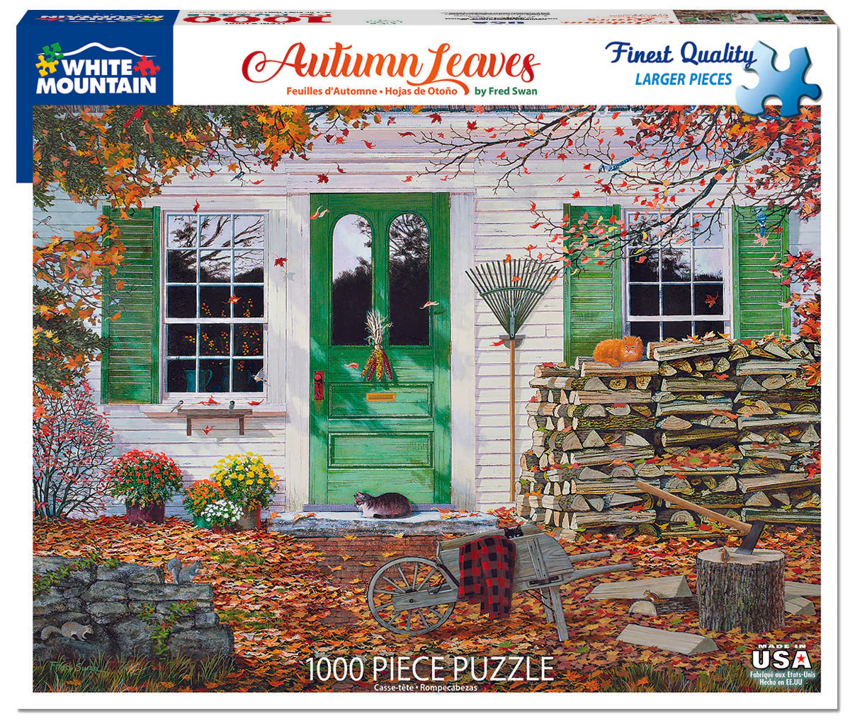 Autumn Leaves - 1000 Piece Jigsaw Puzzle White Mountain