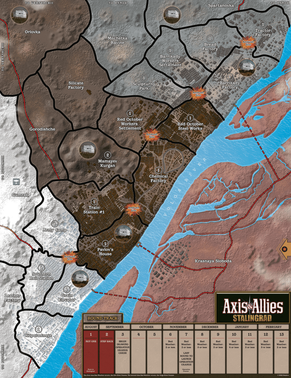 Axis & Allies: Stalingrad military unit miniatures