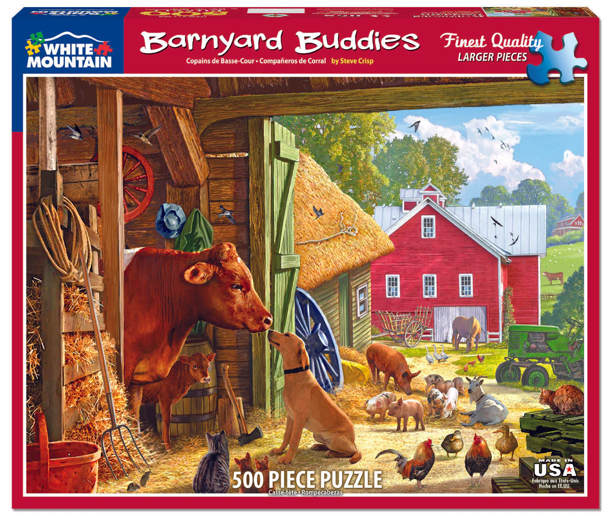 Barnyard Buddies - 500 Piece Jigsaw Puzzle White Mountain