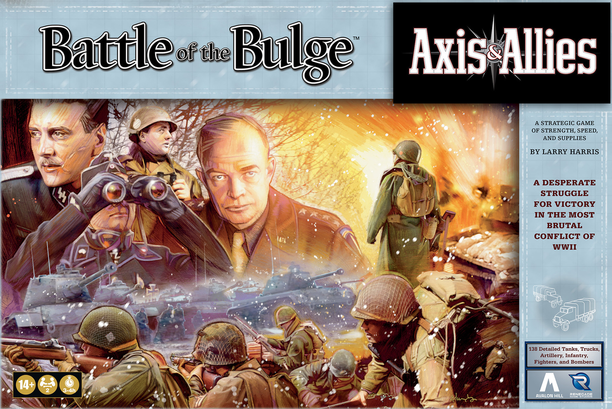 Axis & Allies: Battle of the Bulge gameplay scenario and unit placement