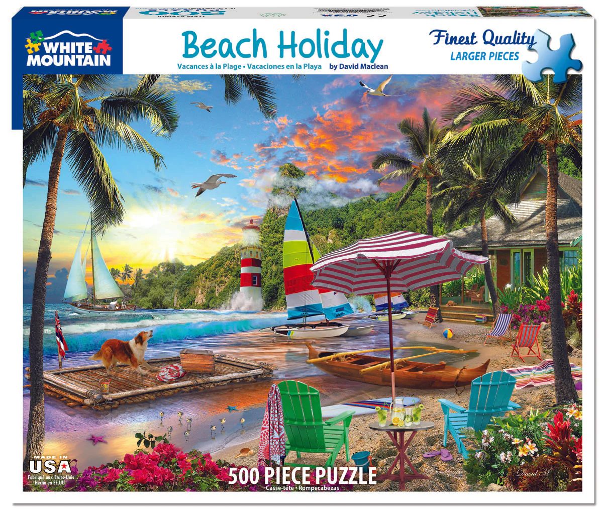 Beach Holiday - 500 Piece Jigsaw Puzzle White Mountain
