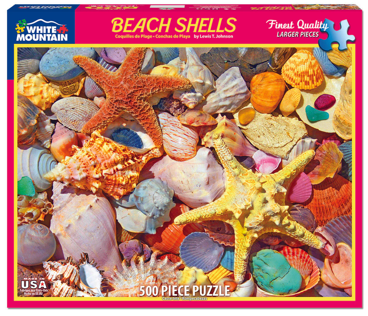 Beach Shells - 500 Piece Jigsaw Puzzle White Mountain