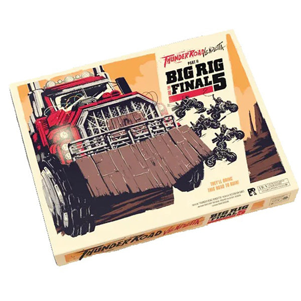 Thunder Road: Vendetta - Big Rig and the Final 5 Expansion - Deluxe Edition board game components and vehicles