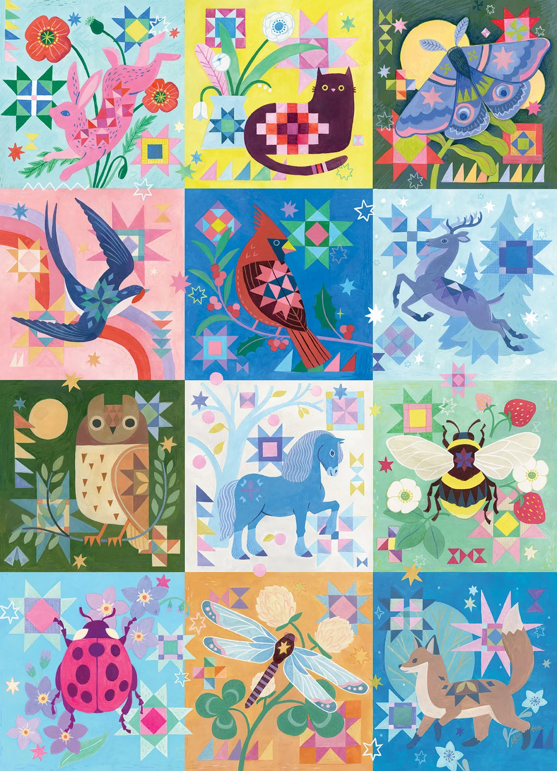 Quilted Critters - 500pc Puzzle Twist