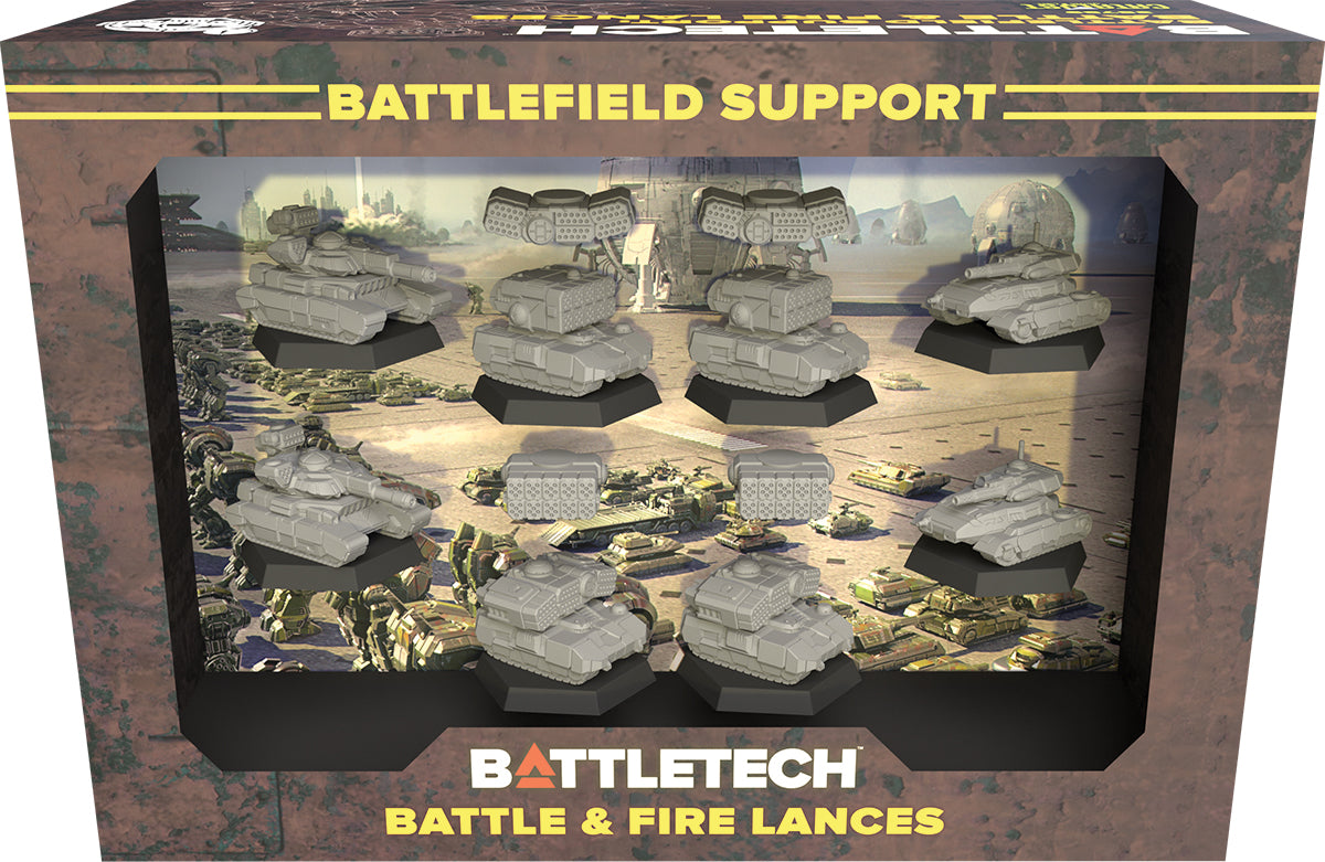 BattleTech: Mercenaries Forcepack - Battlefield Support Battle & Fire Lances board game miniatures