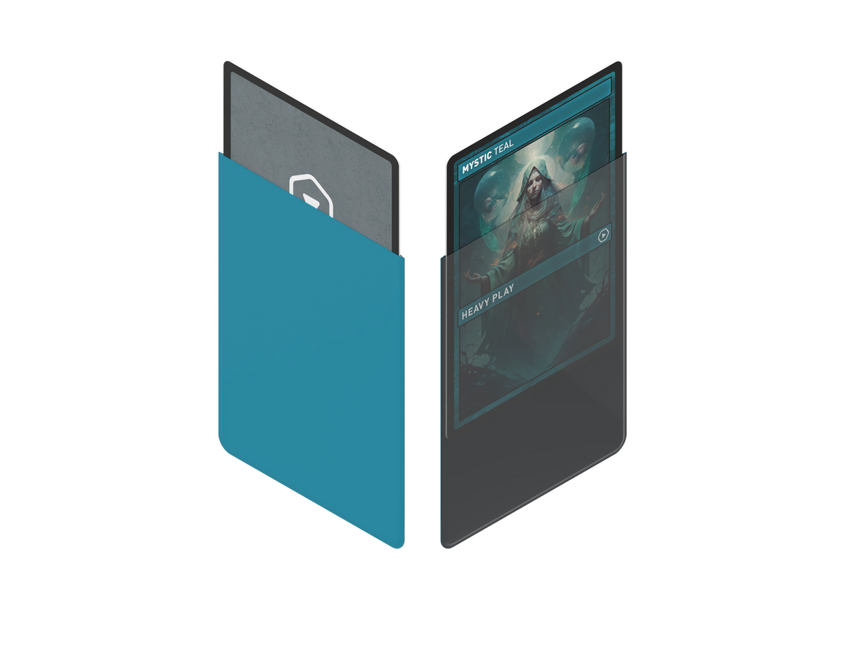 Heavy Play Curv Sleeves - Mystic Teal (100) | Elderwoods