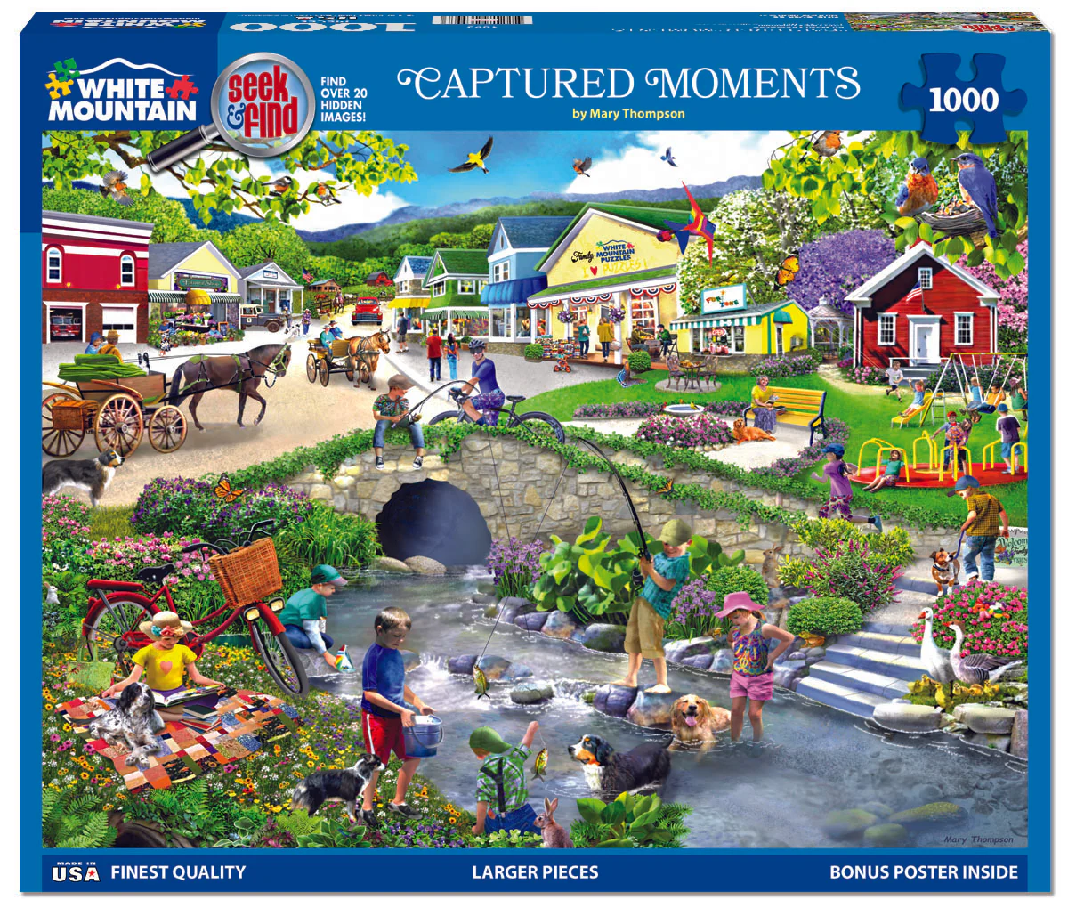 Captured Moments Seek & Find - 1000 Piece Jigsaw Puzzle White Mountain
