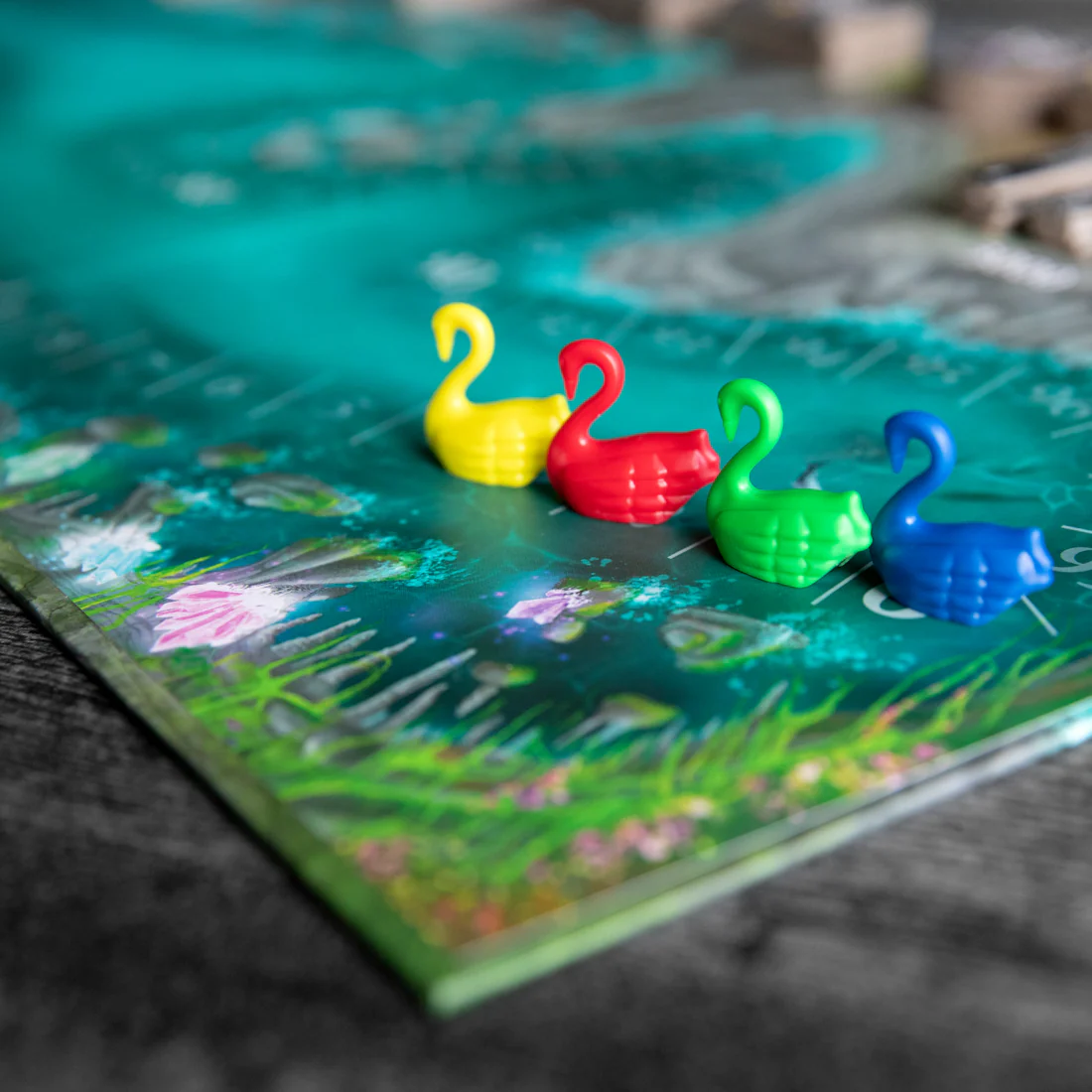 Castles of Mad King Ludwig: Second Edition gameplay setup with player castles