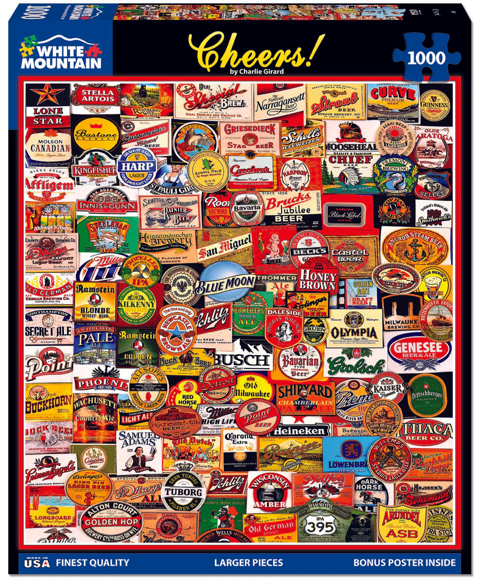 Cheers! - 1000 Piece Jigsaw Puzzle White Mountain