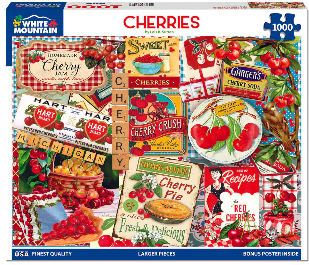Cherries - 1000 Piece Jigsaw Puzzle White Mountain