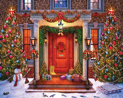 Christmas Lights - 1000 Piece Jigsaw Puzzle White Mountain