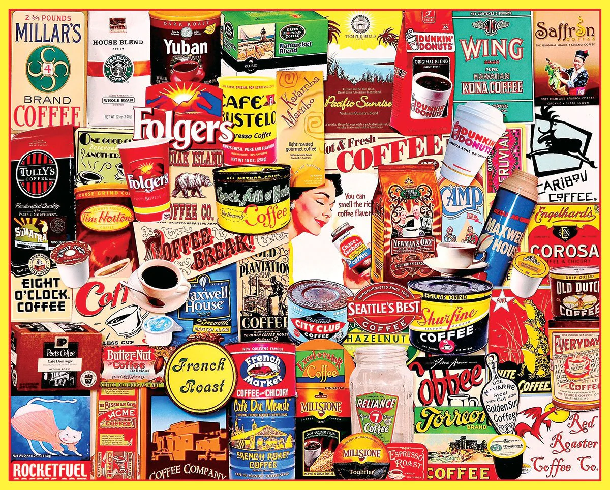 Coffee - 1000 Piece Jigsaw Puzzle White Mountain