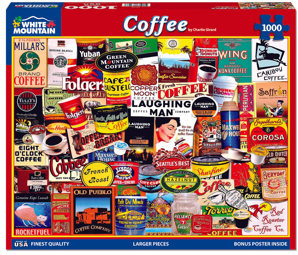 Coffee - 1000 Piece Jigsaw Puzzle White Mountain