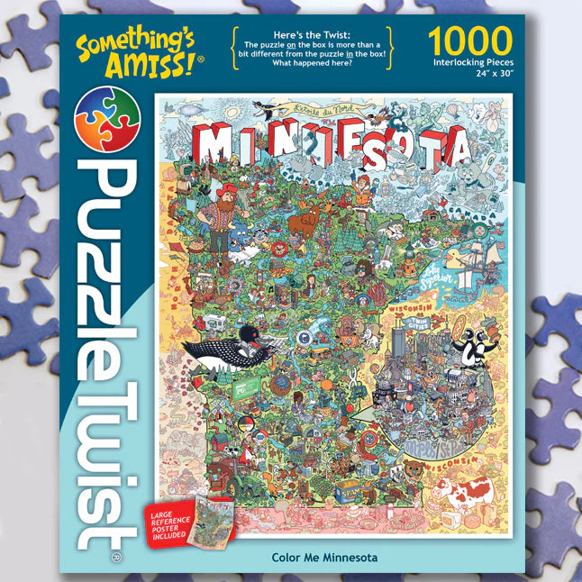 Color Me Minnesota - 1000pc Puzzle Twist