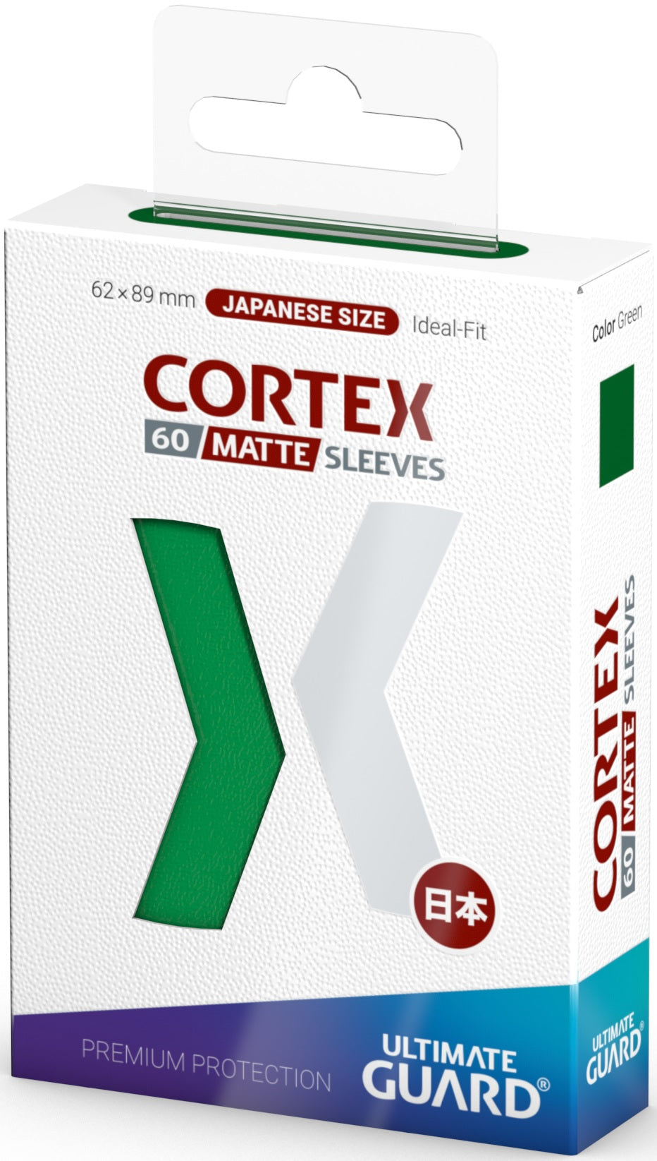 Ultimate Guard CORTEX Japanese Matte Green Sleeves (60ct)