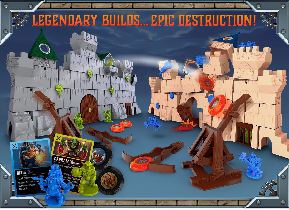 Crossbows & Catapults: Fortress War board game box | Elderwoods