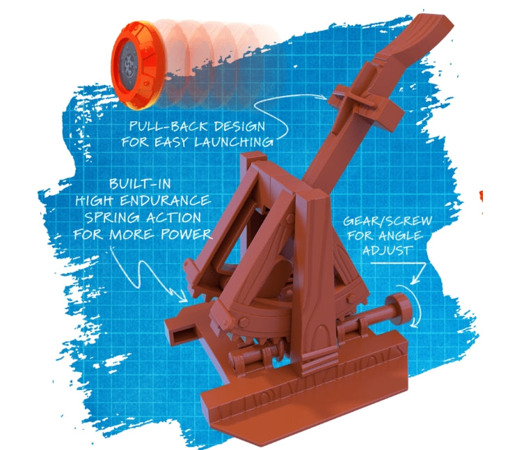 Crossbows & Catapults: Fortress War action game pieces