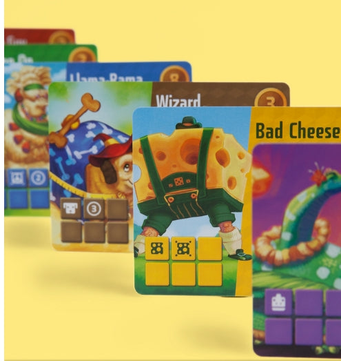 Cubitos game components and dice