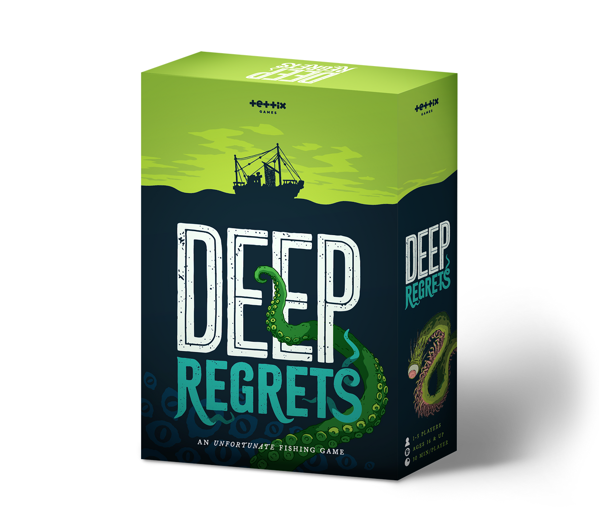 Deep Regrets board game gameplay setup on table