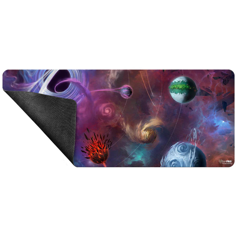 Ultra Pro 6ft Table Mat Edge of Eternities Solar System detailed view showing playmat surface and design