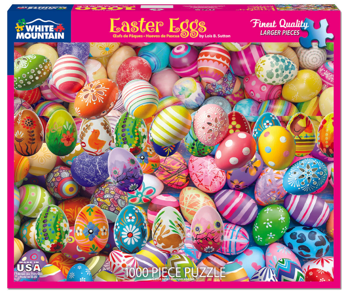 Easter Eggs - 1000 Piece Jigsaw Puzzle White Mountain