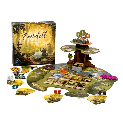 Everdell 3rd Edition game board and woodland tree