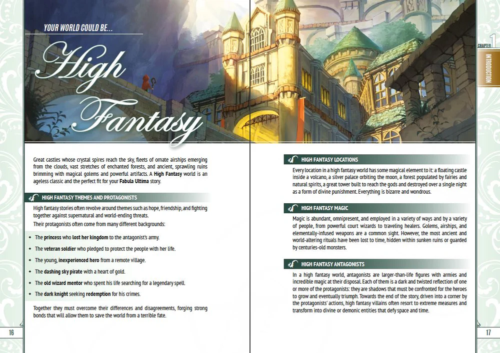 Fabula Ultima RPG: Core Rulebook RPG class abilities and skills