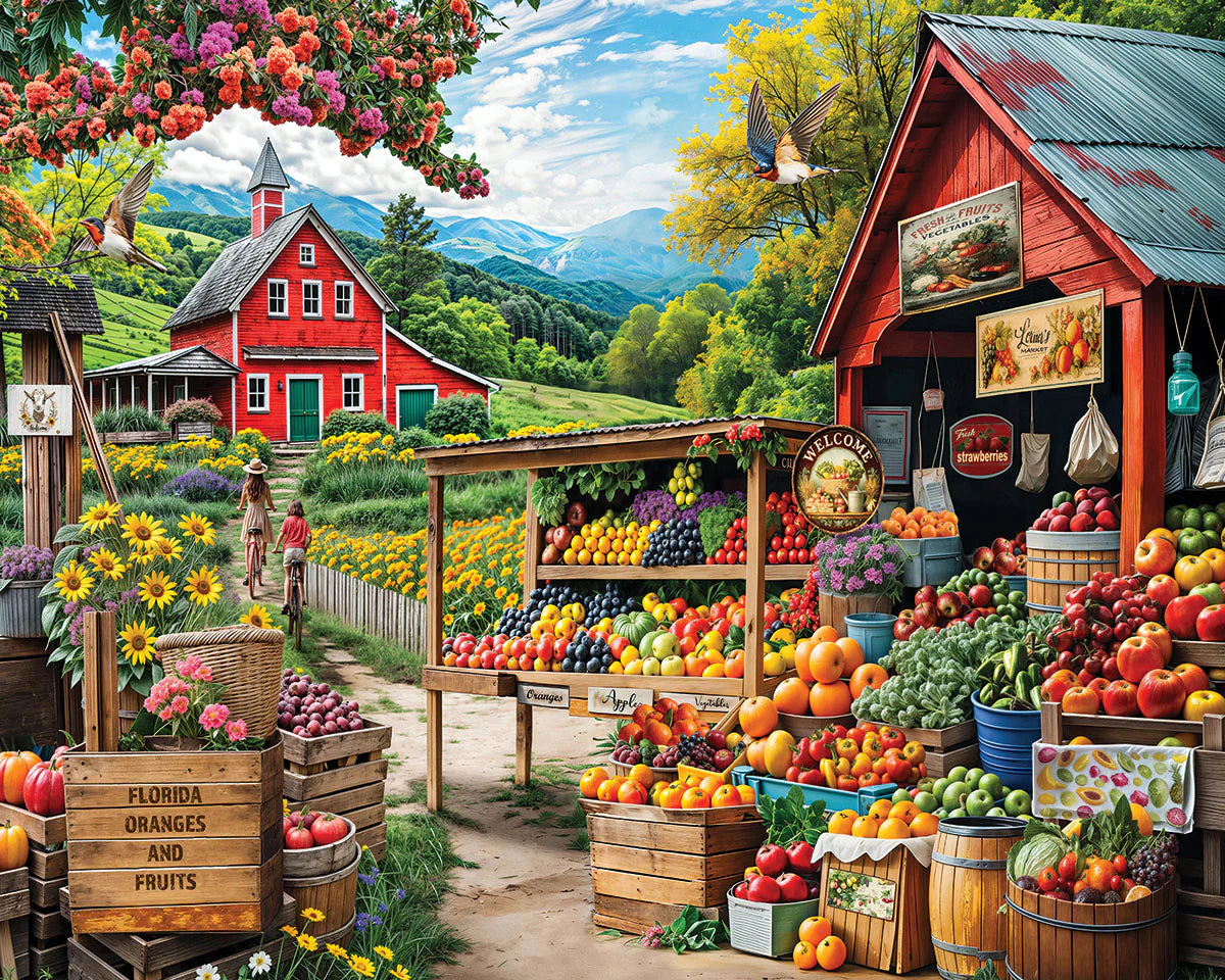 Farm Stand - 1000 Piece Jigsaw Puzzle White Mountain