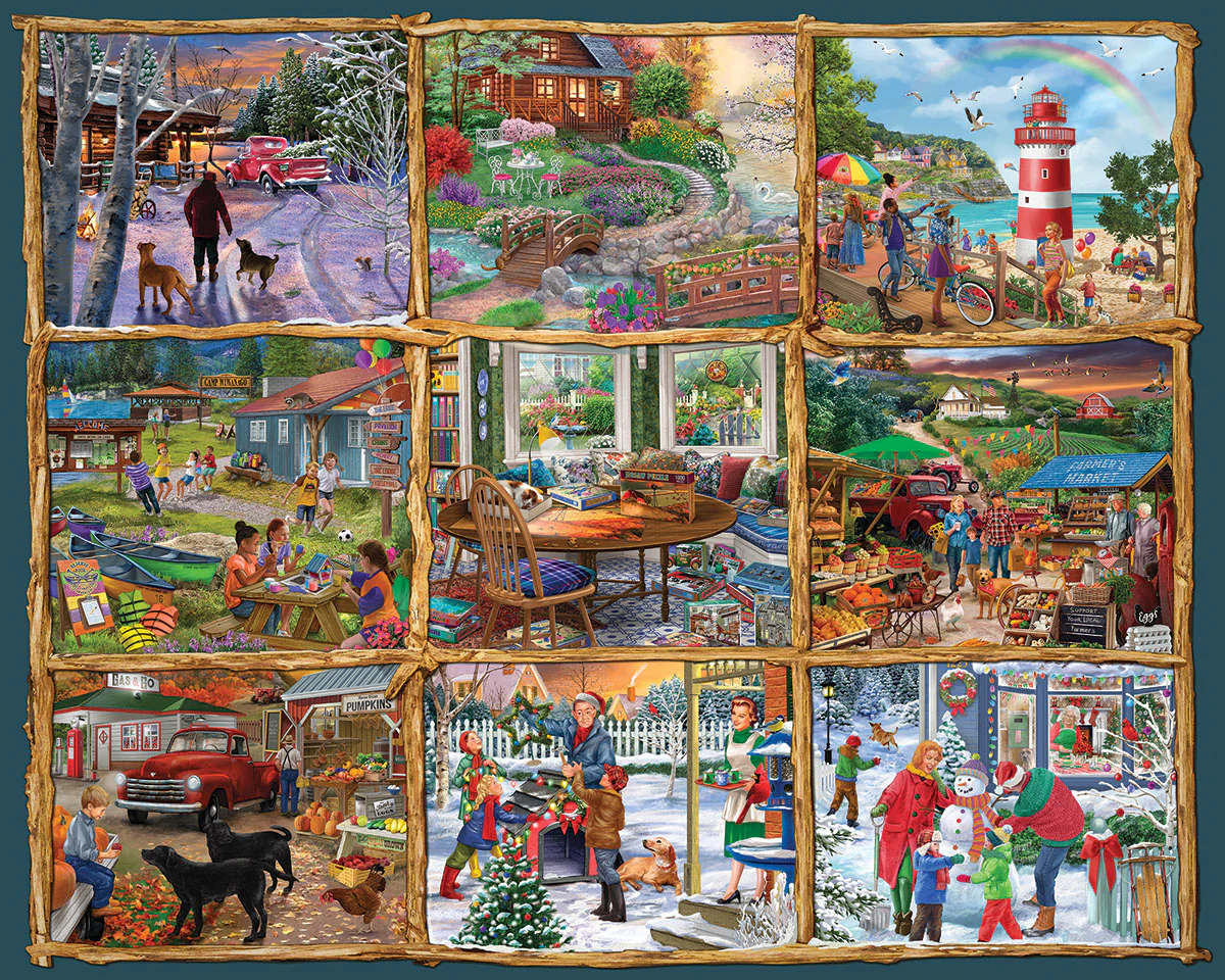 For All Seasons - 1000 Piece Jigsaw Puzzle White Mountain