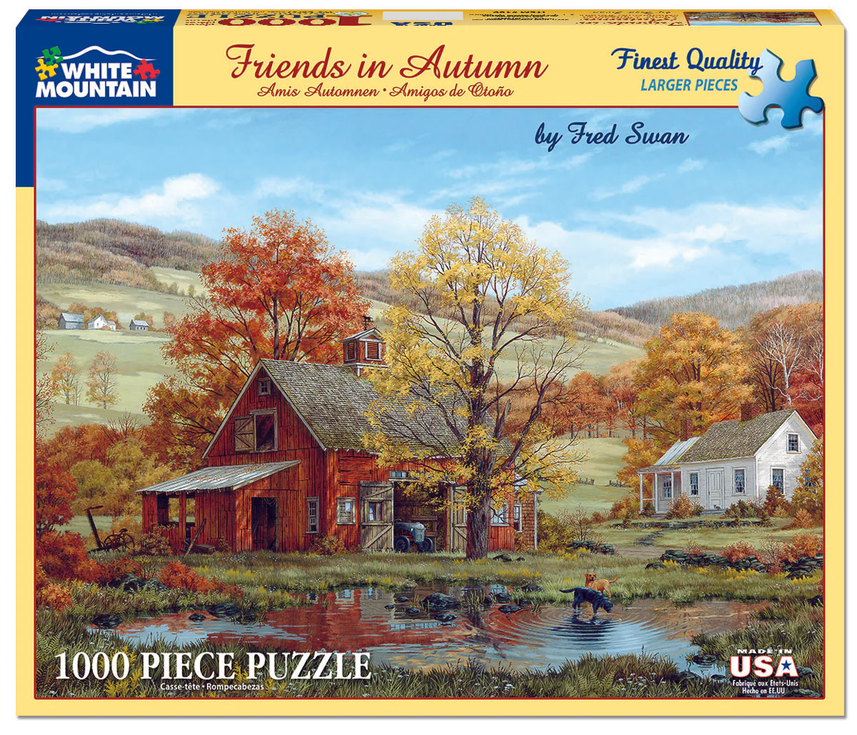 Friends in Autumn - 1000 Piece Jigsaw Puzzle White Mountain