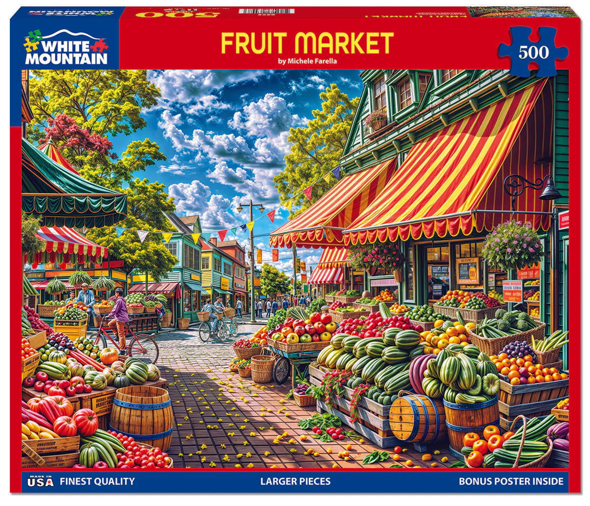 Fruit Market - 500 Piece Jigsaw Puzzle White Mountain