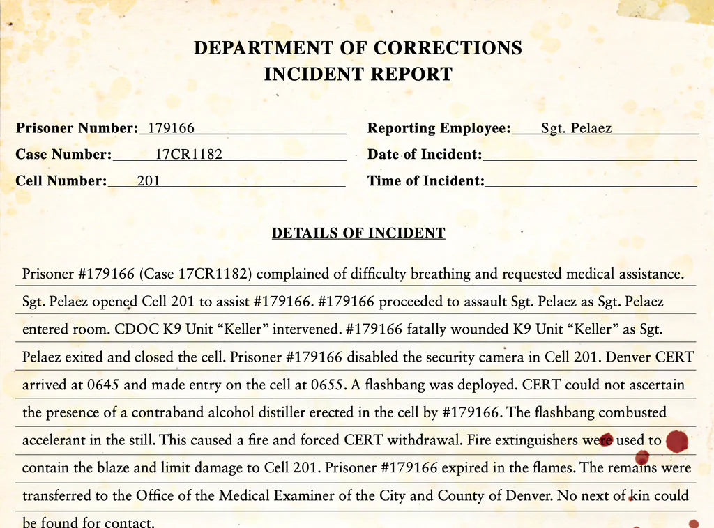 elta Green RPG: God's Breath (Paperback) RPG interior scene with investigation